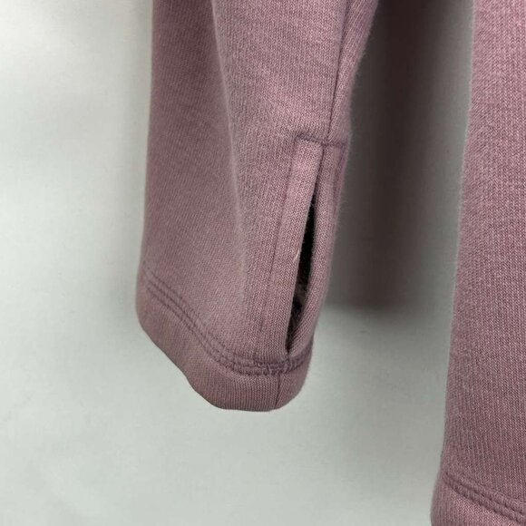 Athleta Women's Medium Mauve Asymmetrical Zip Pullover Sweatshirt Long Sleeve - Picture 11 of 15